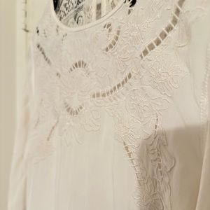 White Embroidered long sleeve